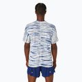 Tricou de alergare pentru bărbați ASICS Metarun Shibori Top brich/blue expanse 3
