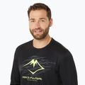 Longsleeve de alergare pentru bărbați  ASICS Fujitrail Logo black/graphic grey/safety yellow 4