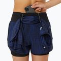 Pantaloni scurți de alergare pentru femei ASICS Road All Over Print 2N1 3.5IN midnight 9