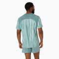 Tricou de alergare pentru bărbați ASICS Road All Over Print Top light celadon/celadon 3