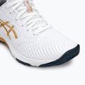 Încălțăminte pentru femei ASICS Netburner Ballistic FF 3 white/pure gold 7