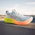 Încălțăminte de alergare pentru femei  ASICS Gel-Nimbus 26 Paris cool grey/safety yellow 8