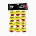 Mingi de tenis pentru copii Dunlop Stage 3 12 buc. roșu-galbene 601344