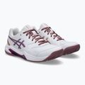 Încălțăminte de padel pentru femei ASICS Gel-Dedicate 8 Padel W white/dark ube 10