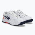Încălțăminte de tenis pentru copii ASICS Gel-Dedicate 8 GS Jr white/indigo fog 3