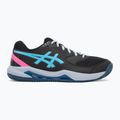 Încălțăminte de padel pentru bărbați ASICS Gel-Dedicate 8 black/energy aqua 2