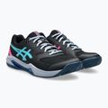 Încălțăminte de padel pentru bărbați ASICS Gel-Dedicate 8 black/energy aqua 10