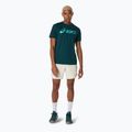 Tricou de tenis pentru bărbați ASICS Match Seasonal Graphic Tee saxon green 2