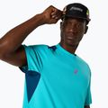 Tricou de tenis pentru bărbați ASICS Padel Court Top energy aqua 7
