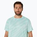 Tricou de alergare pentru bărbați ASICS Core All Over Print SS Top oasis green 5