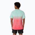 Tricou de alergare pentru bărbați ASICS Seamless performance coral reef/oasis green 3