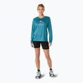 Longsleeve de alergare pentru femei ASICS Fujitrail Logo atlantis blue 2