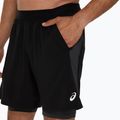 Pantaloni scurți de alergare pentru bărbați ASICS Road 2N1 7IN performance black/graphite grey 5
