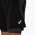 Pantaloni scurți de alergare pentru bărbați ASICS Road 2N1 7IN performance black/graphite grey 8