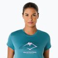 Tricou de alergare pentru femei ASICS Fujitrail Logo atlantis blue 4