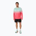 Longsleeve de alergare pentru bărbați ASICS Seamless coral reef/oasis green 2