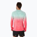 Longsleeve de alergare pentru bărbați ASICS Seamless coral reef/oasis green 3