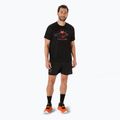 Tricou de alergare pentru bărbați ASICS Fujitrail Logo performance black/carbon/coral reef 2