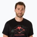 Tricou de alergare pentru bărbați ASICS Fujitrail Logo performance black/carbon/coral reef 4