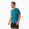 Tricou de alergare pentru bărbați ASICS Fujitrail Elite Top atlantis blue/saxon green 4