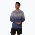 Longsleeve de alergare pentru bărbați ASICS Seamless lavender grey/indigo fog