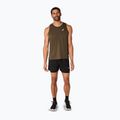 Tricou de alergare pentru bărbați ASICS Core Singlet brown stone 2