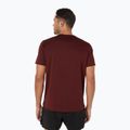 Tricou de alergare pentru bărbați ASICS Core dark red planet 3
