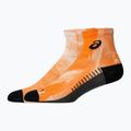 Șosete ASICS Performance Run Quarter brilliant white/orange glow 2