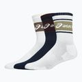 Șosete ASICS Logo Crew 3 pary midnight/dark red planet/lemongrass 2