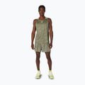 Tricou de alergare pentru bărbați ASICS Fujitrail Singlet mantle green/khaki 2