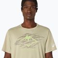 Tricou de alergare pentru bărbați ASICS Fujitrail Logo SS khaki 5