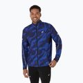 Geacă de alergare pentru bărbați ASICS Road Lite-Show Packable performance black/dark cobalt