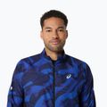 Geacă de alergare pentru bărbați ASICS Road Lite-Show Packable performance black/dark cobalt 5