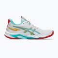 Încălțăminte de volei pentru femei ASICS Netburner Ballistic FF 4 alb/sticlă de mare