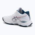 Încălțăminte bărbătească ASICS Netburner Ballistic FF 4 white/mako blue 3