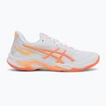 Încălțăminte de volei pentru femei ASICS Netburner Ballistic FF 4 white/vivid coral 2