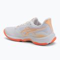 Încălțăminte de volei pentru femei ASICS Netburner Ballistic FF 4 white/vivid coral 3