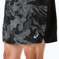 Pantaloni scurți de alergare pentru bărbați ASICS Fujitrail All Over Print 5IN performance black/carbon/cream 7