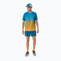 Tricou de alergare pentru bărbați ASICS Road Fade SS Aegean Blue/Yamabuki 2