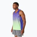 Tricou de alergare pentru bărbați ASICS Road Fade Singlet cobalt burst/illuminate green 4