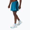 Pantaloni scurți de alergare pentru bărbați ASICS Road 2N1 5IN tranquil teal/dark teal/yamabuki 4