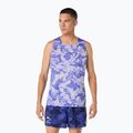 Tricou de alergare pentru bărbați ASICS Fujitrail Singlet cobalt burst/cream