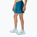 Pantaloni scurți de alergare pentru bărbați ASICS Road 5IN tranquil teal/dark teal/yamabuki yellow 4