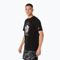 Tricou de alergare pentru bărbați Asics Fujitrail Logo Ss Top Performance Black/Cream/Carbon 4