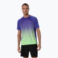 Tricou de alergare pentru bărbați ASICS Road Fade SS cobalt burst/illuminate green