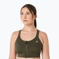 Sutien de antrenament ASICS Road Combination Zip dark olive 5