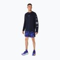 Pantaloni scurți de alergare pentru bărbați ASICS Fujitrail All Over Print 5IN midnight/cobalt burst/cream 2
