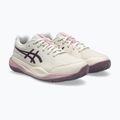 Încălțăminte de tenis pentru copii ASICS Gel-Resolution X GS Clay soft oat/dark aubergine