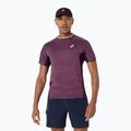 Tricou de tenis pentru bărbați ASICS Match Jacquard dark aubergine