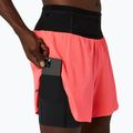 Pantaloni scurți de alergare pentru bărbați ASICS Fujitrail Elite blazing coral 4